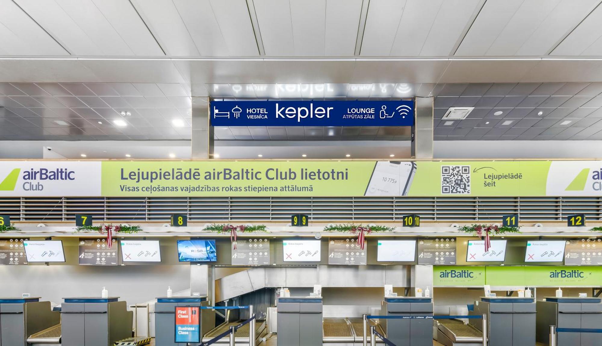 Kepler Club Riga Airport Hotel - Landside Public Area Ieki Exterior photo
